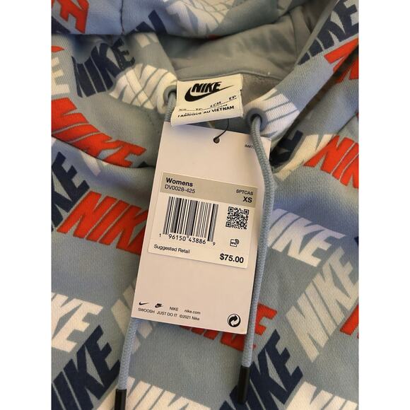 Women's‎ Nike Sportswear Essentials Printed Hoodie XS NWT - Picture 8 of 8